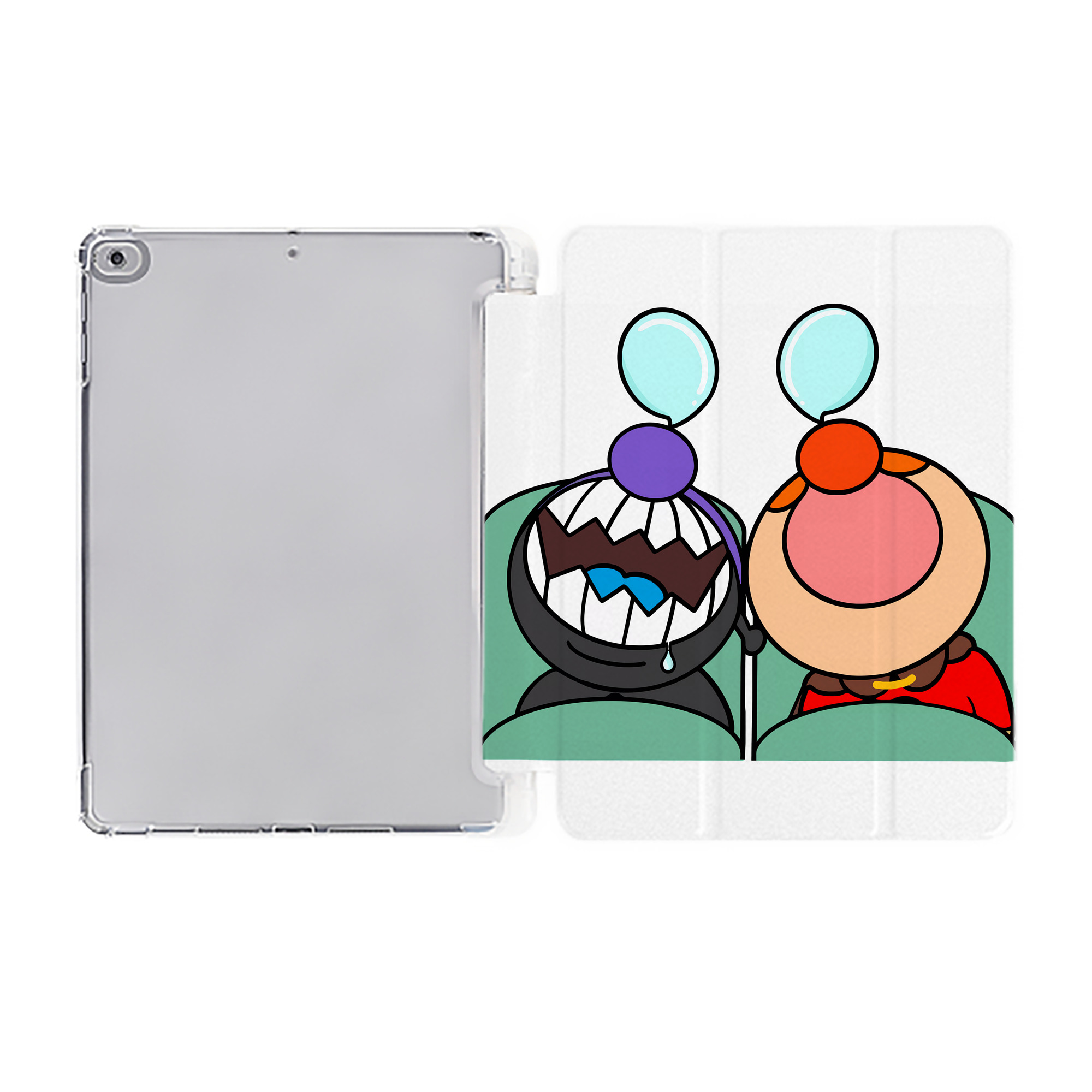 （画像用） アンパンマン Anpanman IPad ケース ペン収納付き 三つ折りスタンド PUレザー×シリコン 対応機種9.5/10.5/10.9インチ